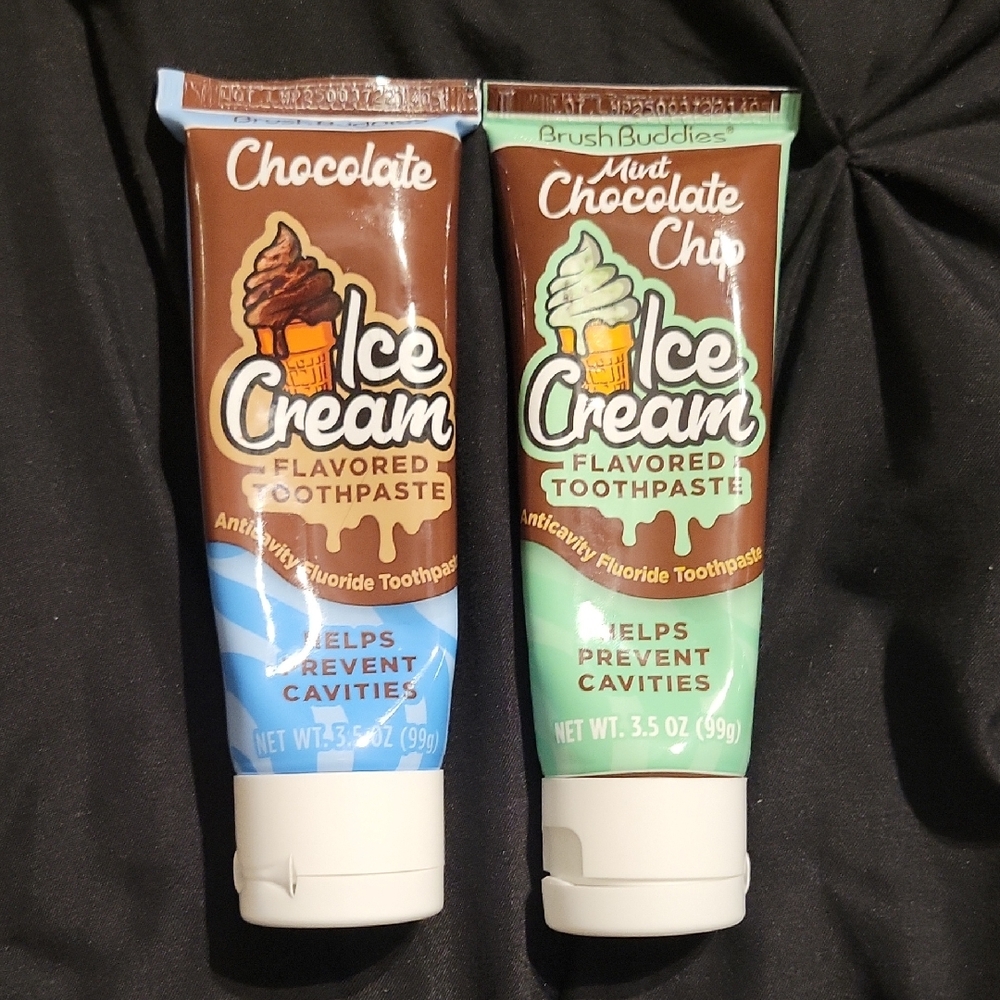 Ice Cream Flavored Toothpaste Duo - Chocolate & Mint Chocolate Chip